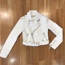 Chiodo in Pelle  bianco Twinset